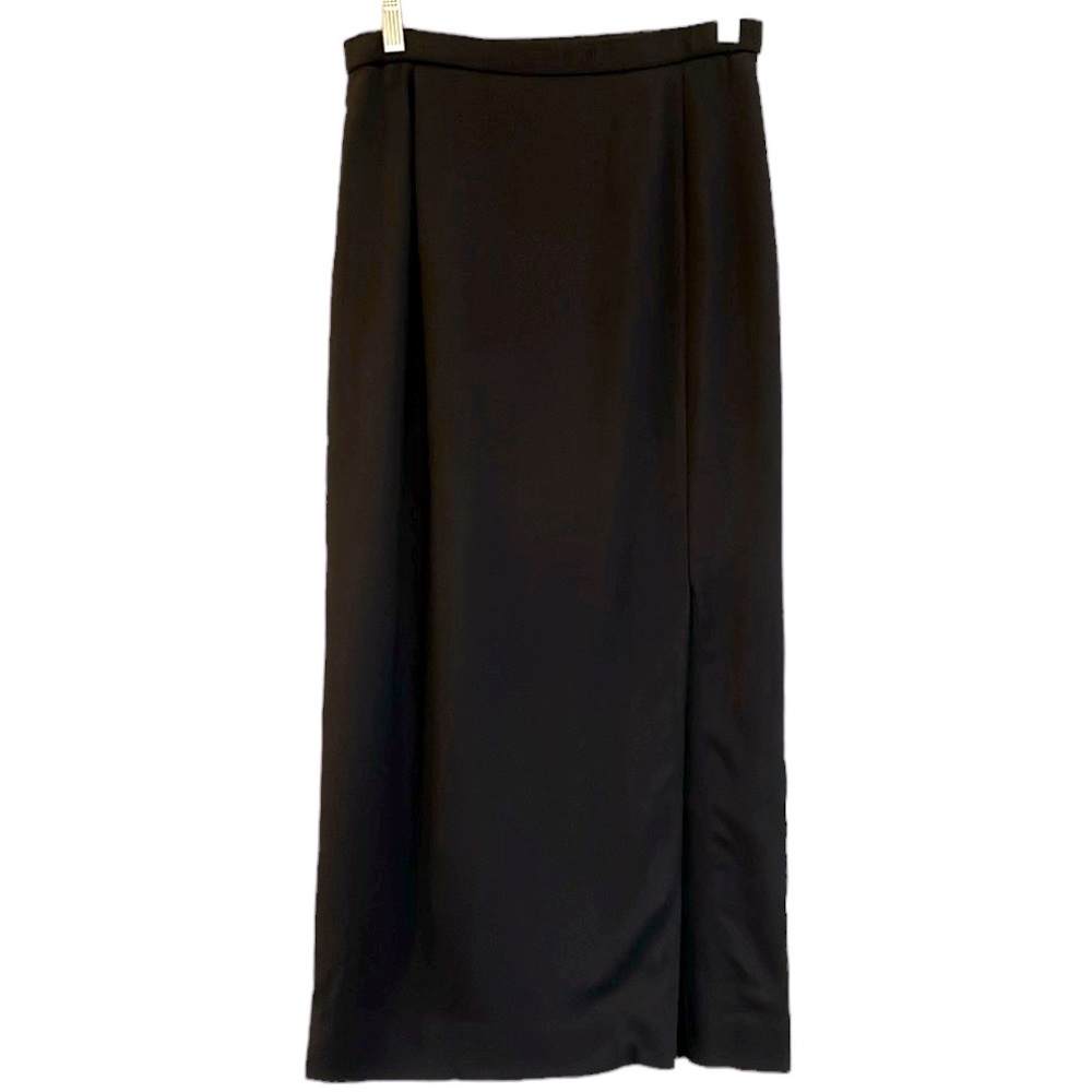 VINTAGE PENDLETON WOOL BLEND PENCIL SKIRT BLACK SIZE 6